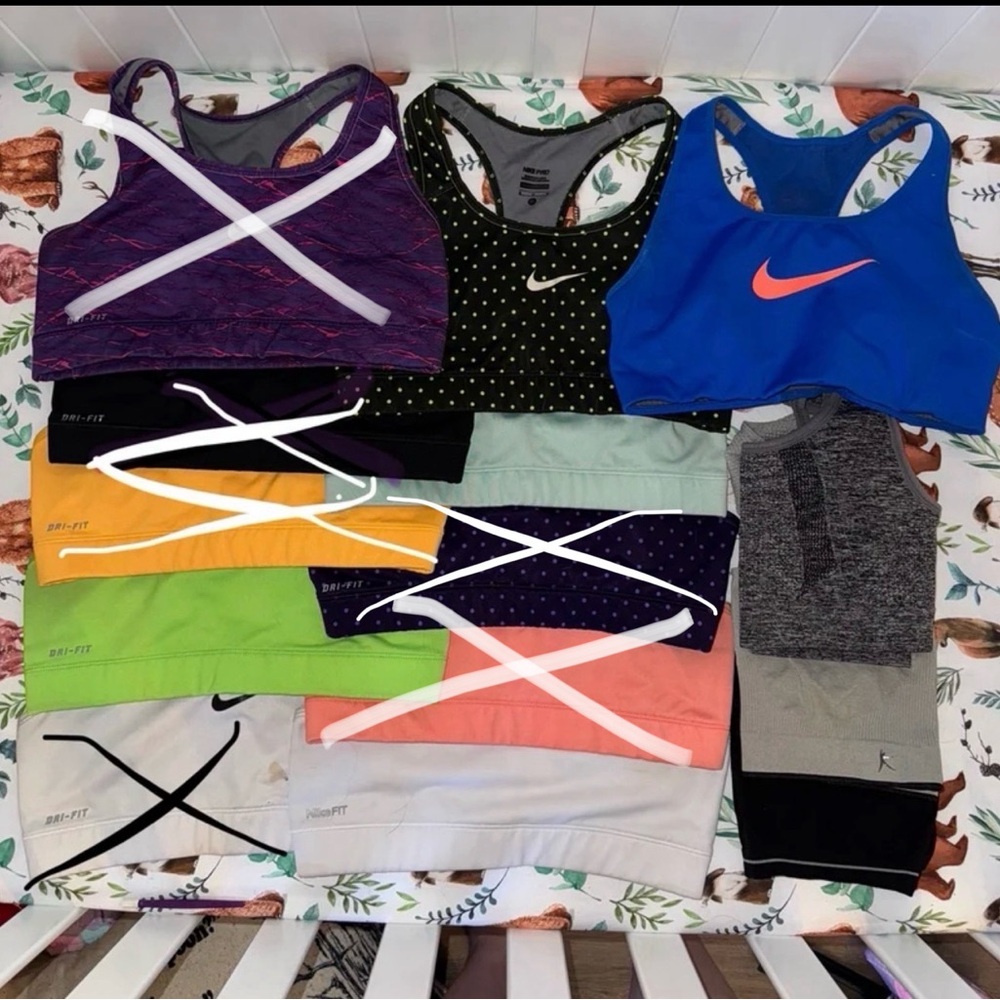 Nike Colorful Sports Bra Bundle (8 Pieces)